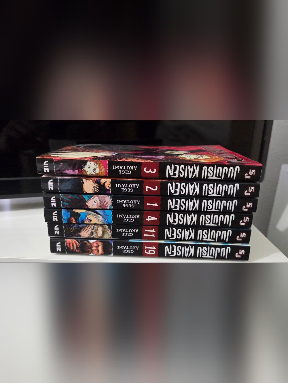 Jujutsu Kaisen Manga Set (1, 2, 3, 4, 11, 19)